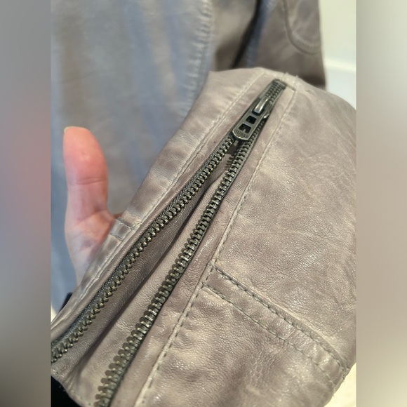 GUESS Distressed Faux Leather Jacket - Picture 7 of 10